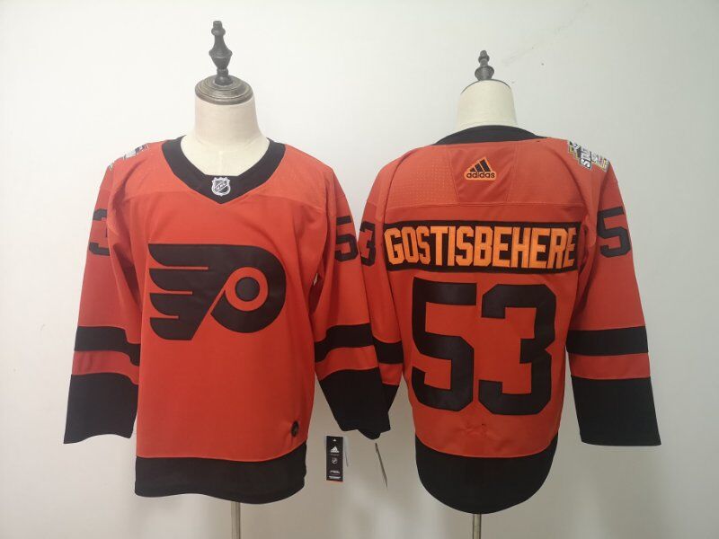 Men Philadelphia Flyers 53 Gostisbehere Adidas Third Edition Adult NHL Jersey